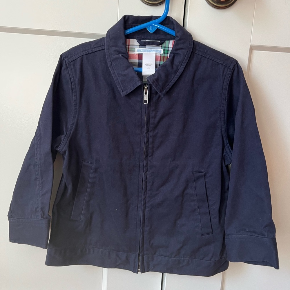 Janie and Jack: Navy zip jacket 2T-3